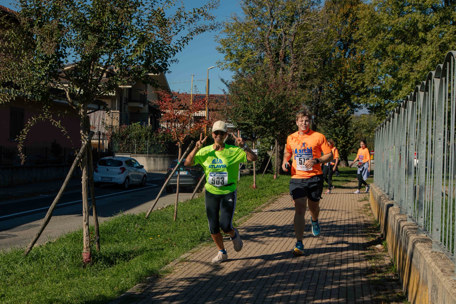 Corridori durante la gara